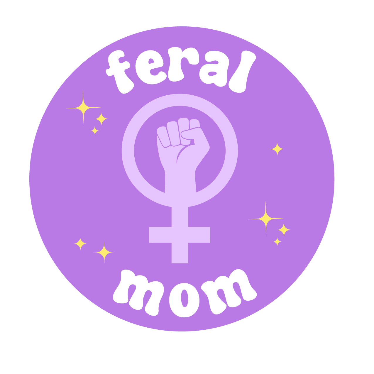 Feral Mom Sticker